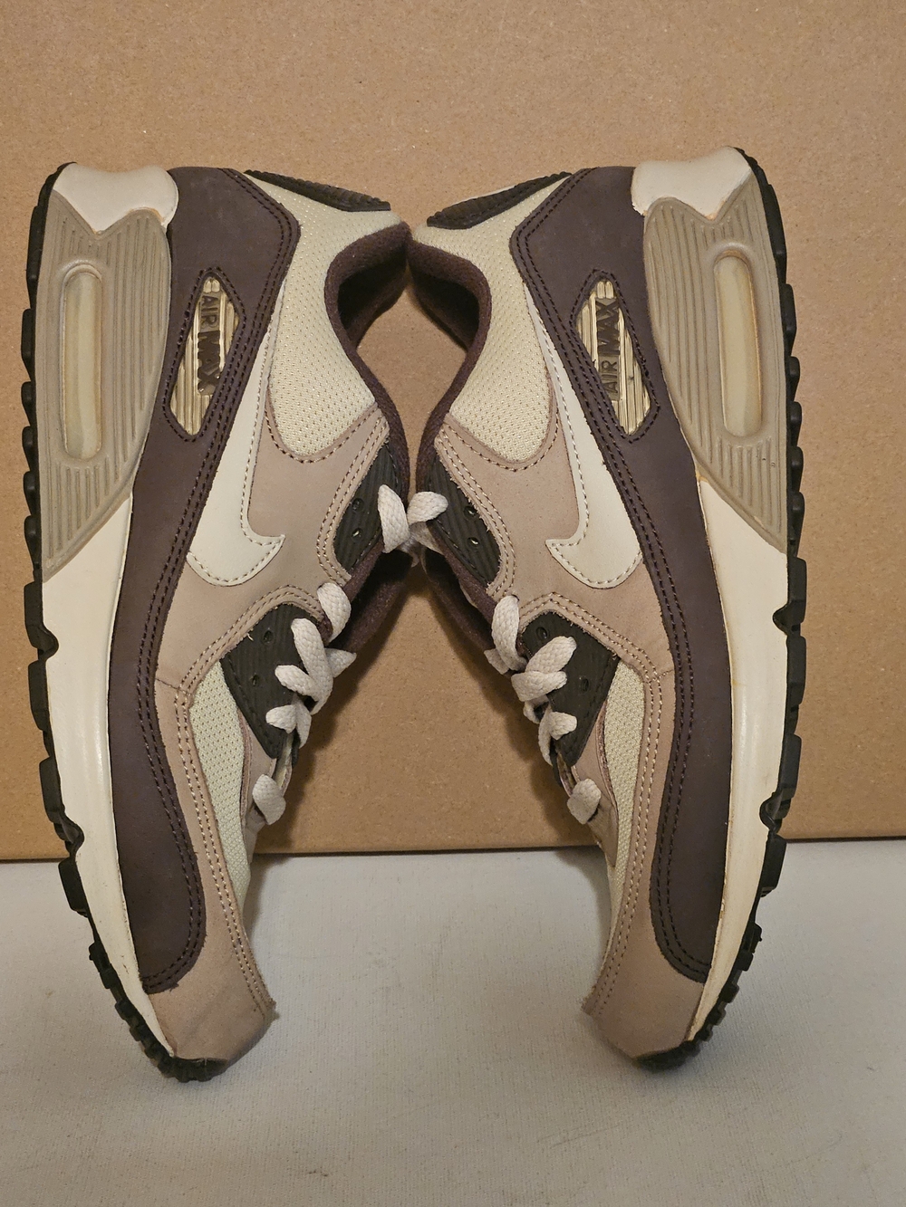 Nike Men's Beige, Cream & Brown Air Max Style Sneakers